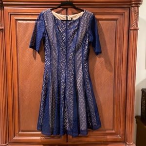 EUC - Julian Taylor midnight blue dress